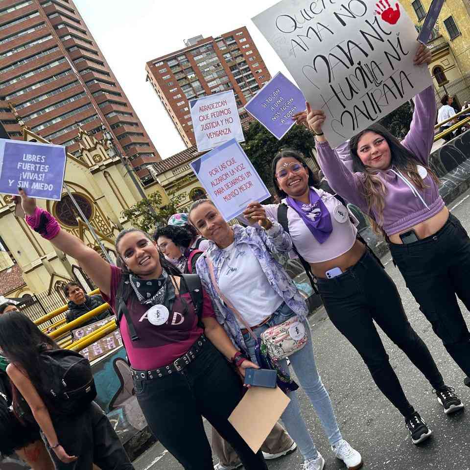 Fotografia de marcha en el dia de la mujer del 2024