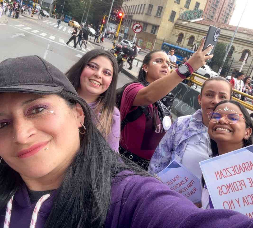 Fotografia de marcha en el dia de la mujer del 2024